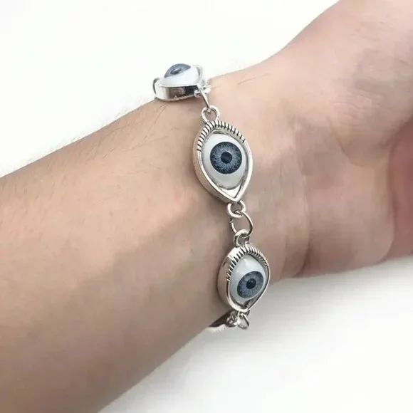 UNIQUE EVIL EYE ADJSTABLE BRACELET NWT - Picture 4 of 5